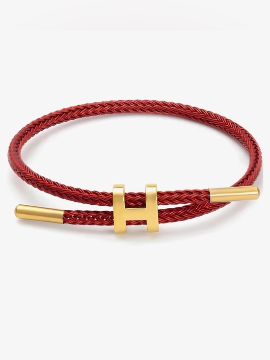 Anthropologie Jewelry - Red and Gold Bracelet